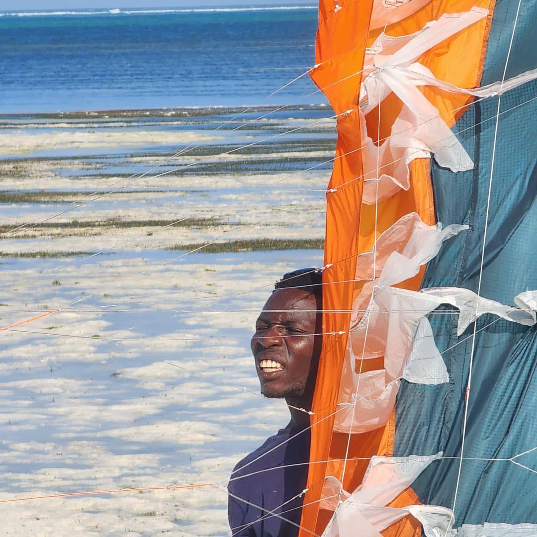 A PRO IKO instructor on the beach at Coconuts Kite